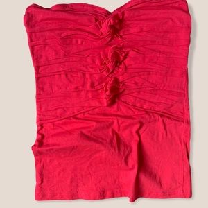Free People Strapless Pink Top size Medium